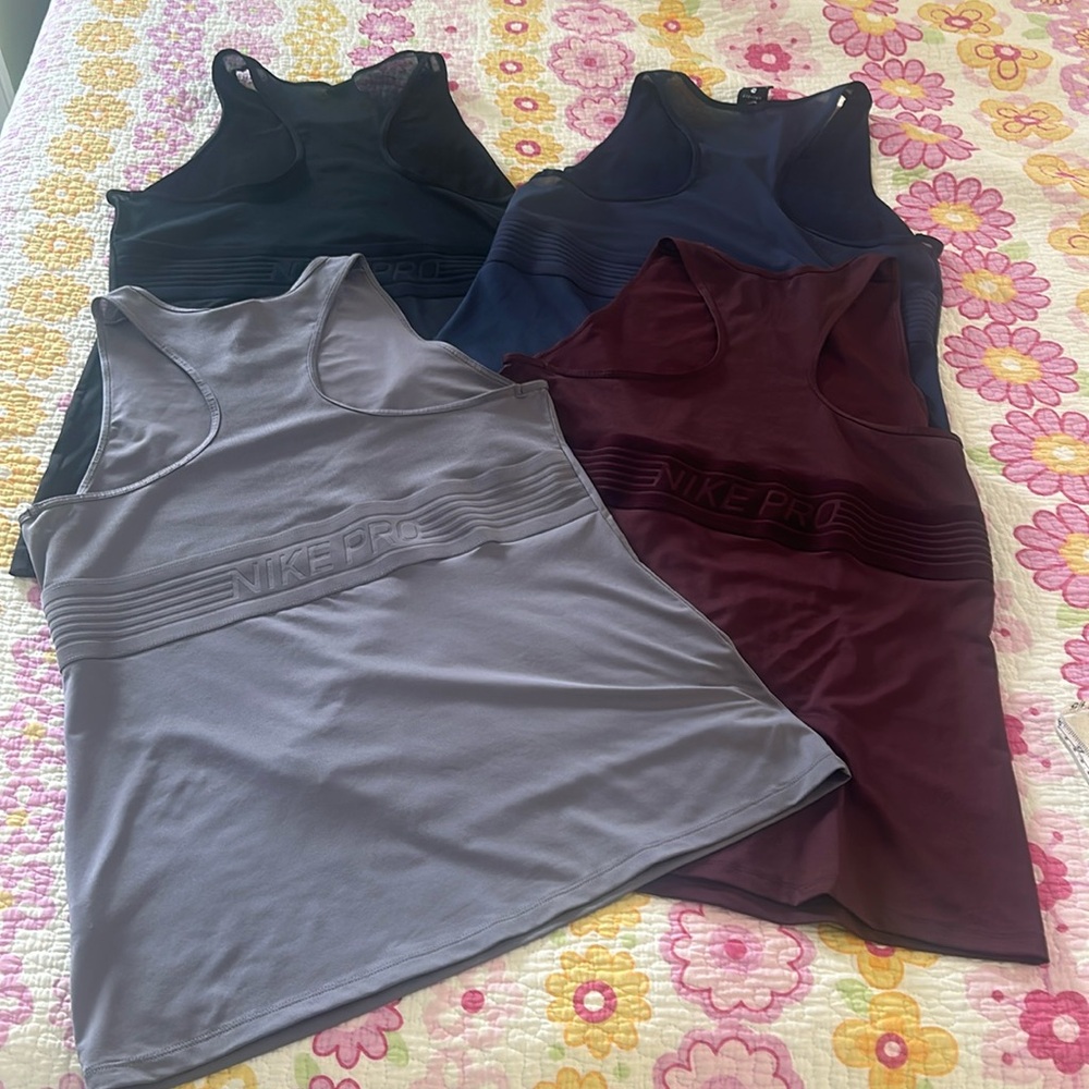 Nike Women's Tank Tops - Black, Gray, Navy, Burgundy